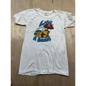 VINTAGE T-SHIRT 'LIFE'S A BEACH'  Mazatlan Mexico skinny THIN knit jersey 44